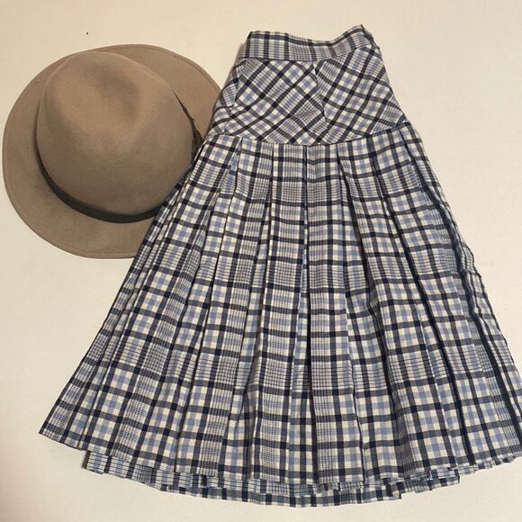 Vintage Plaid High Waisted Mini Skirt - Picture 1 of 6